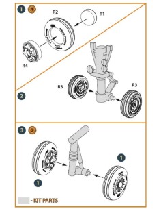 EMB-145 wheel set for A-model kits  2