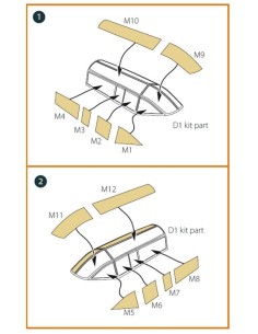 DH.88 Comet painting mask for CP kits  2