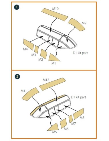 DH.88 Comet painting mask for CP kits 