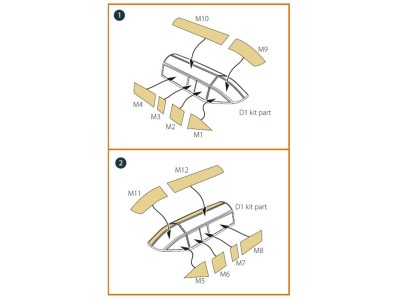 DH.88 Comet painting mask for CP kits 