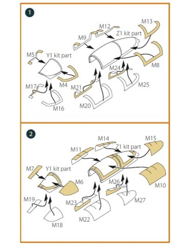 F-15D painting mask for Finemolds kits 