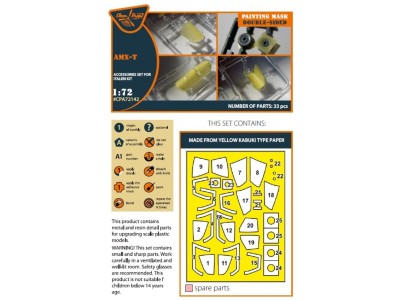 AMX-T double-sided painting mask for Italeri kits 