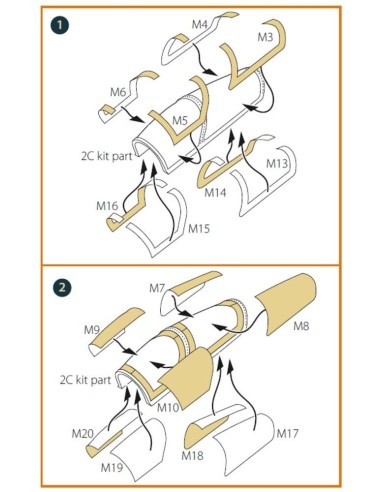AMX-T double-sided painting mask for Italeri kits 
