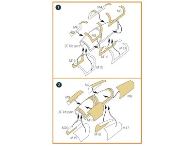 AMX-T double-sided painting mask for Italeri kits 