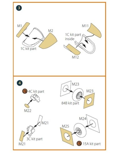 AMX-T double-sided painting mask for Italeri kits 