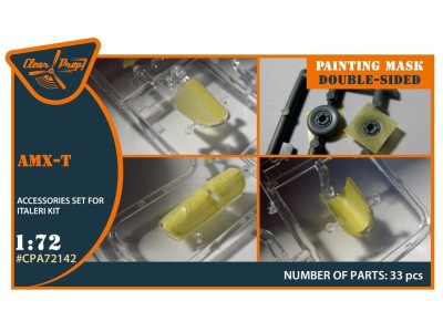 AMX-T double-sided painting mask for Italeri kits 