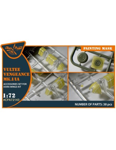 Vultee Vengeance Mk.I/IA painting mask for Dora Wings kit 