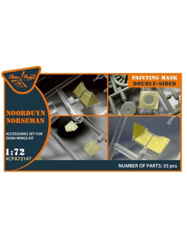 Noorduyn Norseman double-sided painting mask for Dora Wings kit 