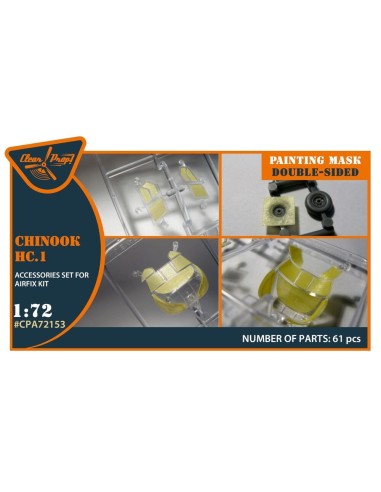 Chinook HC.1 double-sided painting mask for Airfix kit 
