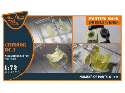 Chinook HC.1 double-sided painting mask for Airfix kit 