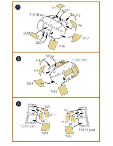 CH-46 painting mask for Fujimi kits 