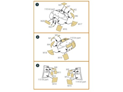 CH-46 painting mask for Fujimi kits 