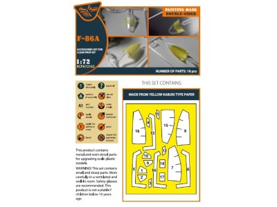 F-86A double-sided painting mask for CP kits 