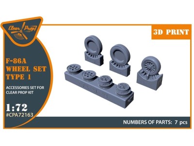 F-86A wheel set type 1 for CP kits 