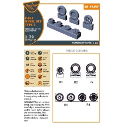 F-86A wheel set type 2 for CP kits 
