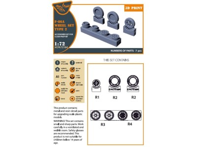 F-86A wheel set type 2 for CP kits 