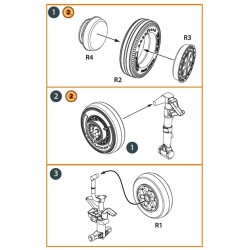 F-86A wheel set type 2 for CP kits  2