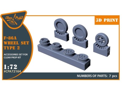 F-86A wheel set type 2 for CP kits 