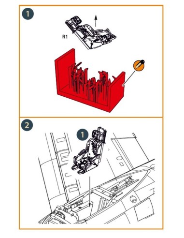 F-86A Ejection seat early for CP kits 