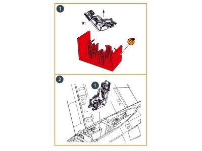 F-86A Ejection seat early for CP kits 