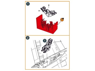 F-86A Ejection seat late for CP kits 