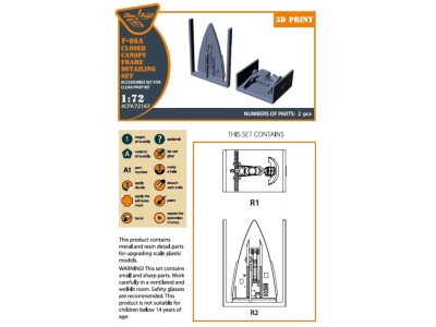 F-86A Closed canopy frame detailing set for CP kits 