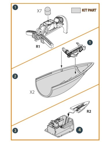 F-86A Closed canopy frame detailing set for CP kits 