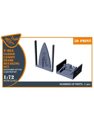 F-86A Closed canopy frame detailing set for CP kits 