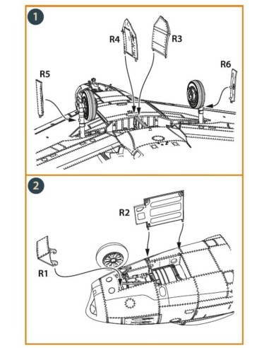F-86A undercarriage covers for CP kits 