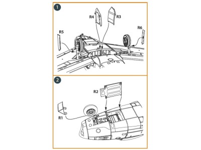 F-86A undercarriage covers for CP kits 