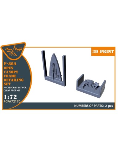 F-86A Open canopy frame detailing set for CP kits 