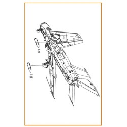 ORO-57K used on the following airplanes: MiG-19S/P, MiG-15bis/Sh, MiG-17AS, MiG-21F/F13/PF, Su-7/Su-7B/BMK/BKL  2