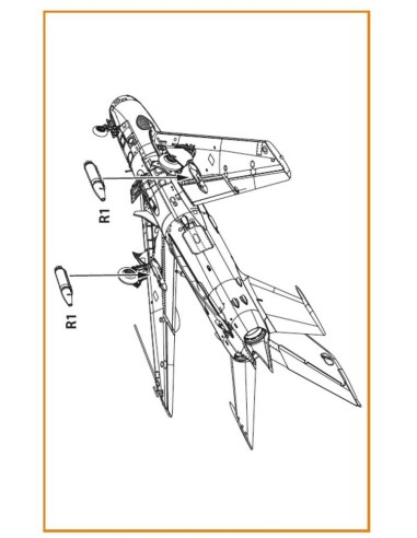 ORO-57K used on the following airplanes: MiG-19S/P, MiG-15bis/Sh, MiG-17AS, MiG-21F/F13/PF, Su-7/Su-7B/BMK/BKL 