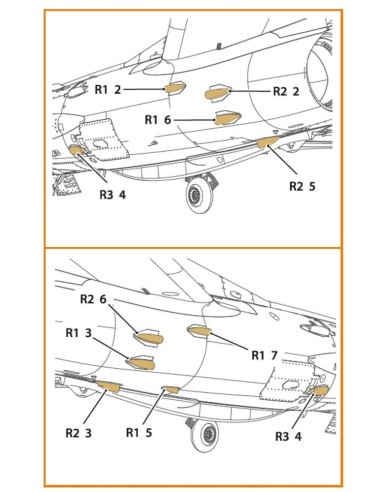 MiG-19P/PM Air intake for CP kits 
