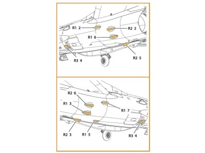 MiG-19P/PM Air intake for CP kits 