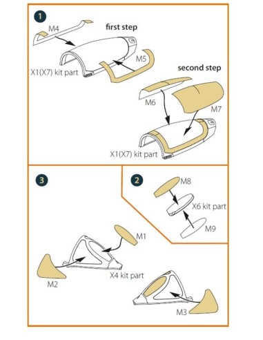 MiG-19P/PM/J-6A/J-6B painting mask for CP kits 