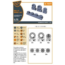 MiG-19 wheel set for CP kits 