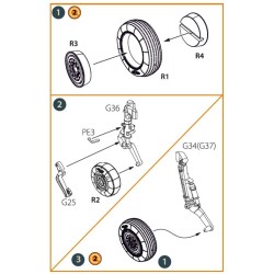 MiG-19 wheel set for CP kits  2