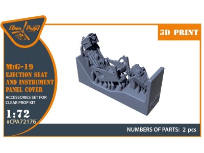 MiG-19 Ejection seat and instrument panel cover for CP kits 
