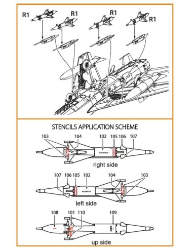 RS-2U/US (4pcs) used on the following airplanes: MiG-19PM/PML, MiG-21PF/PFM, Su-9 