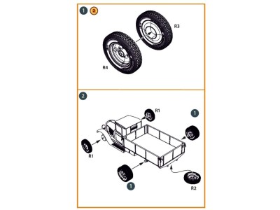 ZiS-5/5V wheel set 