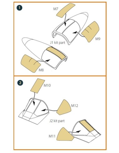A2D-1 Skyshark painting mask for CP kits 