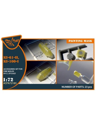 Ki-61-II, Ki-100-I painting mask for Finemolds FP17,FP19 kits 