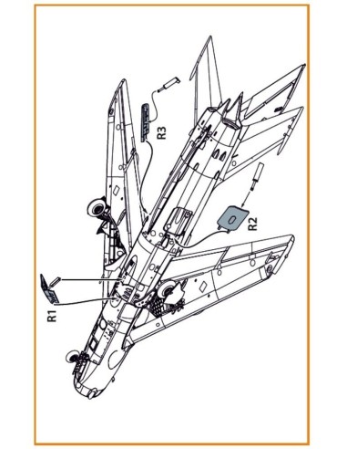 MiG-19 air brakes for CP kits 