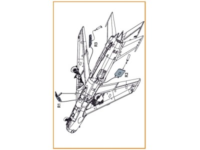 MiG-19 air brakes for CP kits 