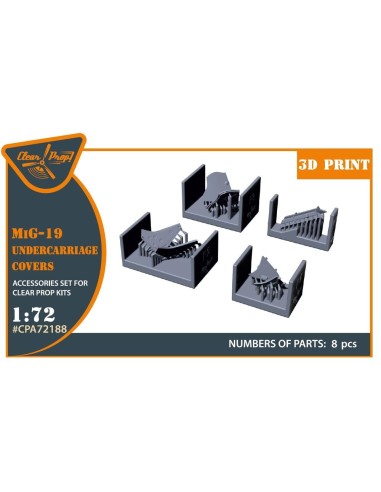 MiG-19 undercarriage covers for CP kits 
