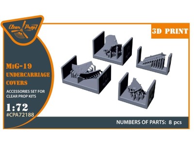 MiG-19 undercarriage covers for CP kits 