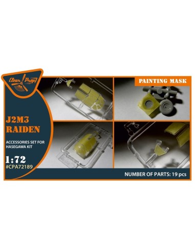 J2M3 Raiden painting mask for Hasegawa kits 