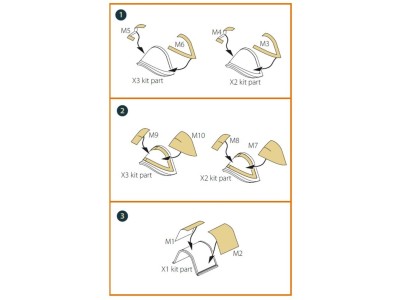 Culver PQ-14 (all versions) painting mask for CP kits 