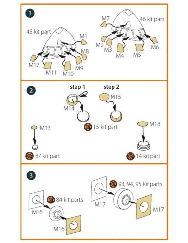 ATLANTIC 1 painting mask for REVELL kit 